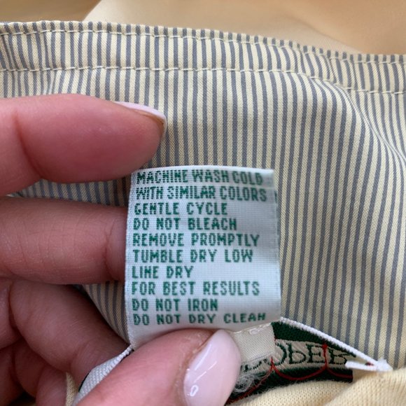 Boston Proper Women's Windbreaker Jacket size Small Vintage 80s Yellow Grey Zip - Picture 9 of 11